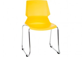 Cadeira-fixa-ANM 30F-Anima-amarela-estrutura-trapézio-cromada-HSmóveis5